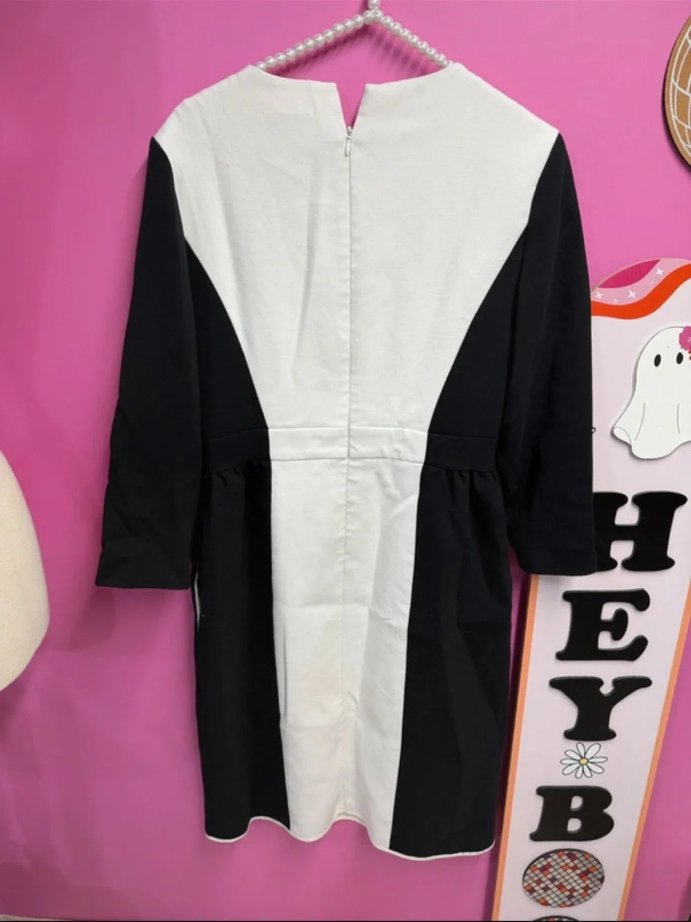 Kate spade black and white colorblock dress size 8